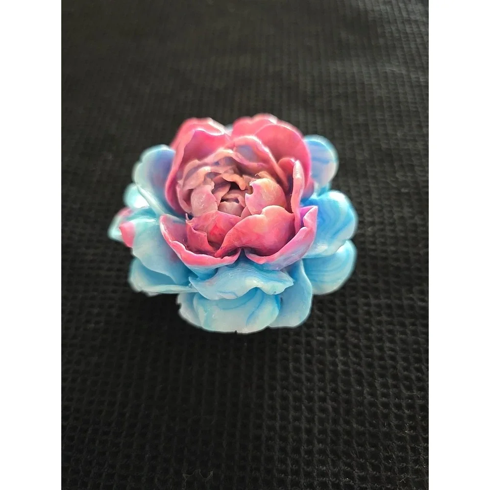 Resin Flower Blue Pink Decoration Gift Small.‎ 585